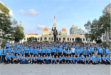 TP.HCM: Đoàn thể thao học sinh ra quân tham gia Hội khỏe Phù Đổng