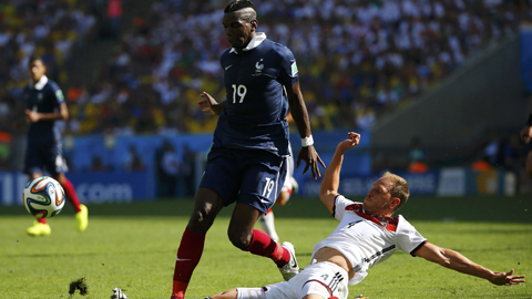 Pogba và đồng đội sẽ đánh bại Đức để trả mối hận bị loại khỏi tứ kết World Cup 2014