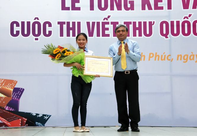 VN đoạt giải nhất cuộc thi viết thư quốc tế UPU lần thứ 45 