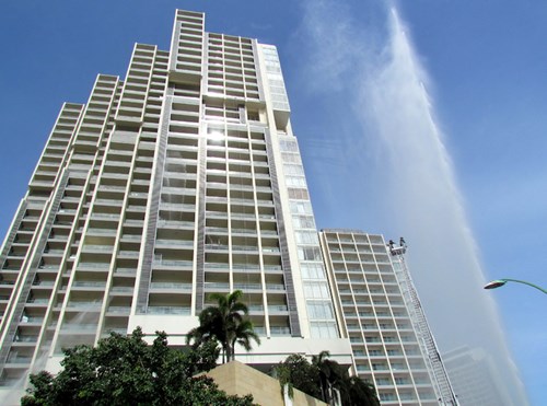 Chữa cháy, cứu nạn ở khách sạn cao 29 tầng tại Nha Trang ảnh 11