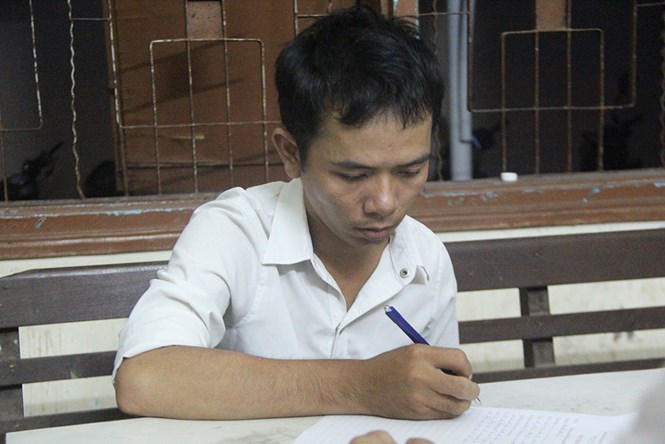 Nguyễn Văn Sỹ đang bị tạm giữ hình sự để điều tra về hành vi cưỡng đoạt tài sản /// Ảnh: Văn Tiến