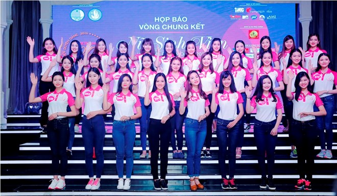 30 thí sinh tranh tài Nữ sinh viên Việt Nam duyên dáng 2016