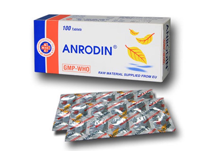 Thuốc Anrodin bị đình chỉ lưu hành /// Ảnh: Nhà sản xuất