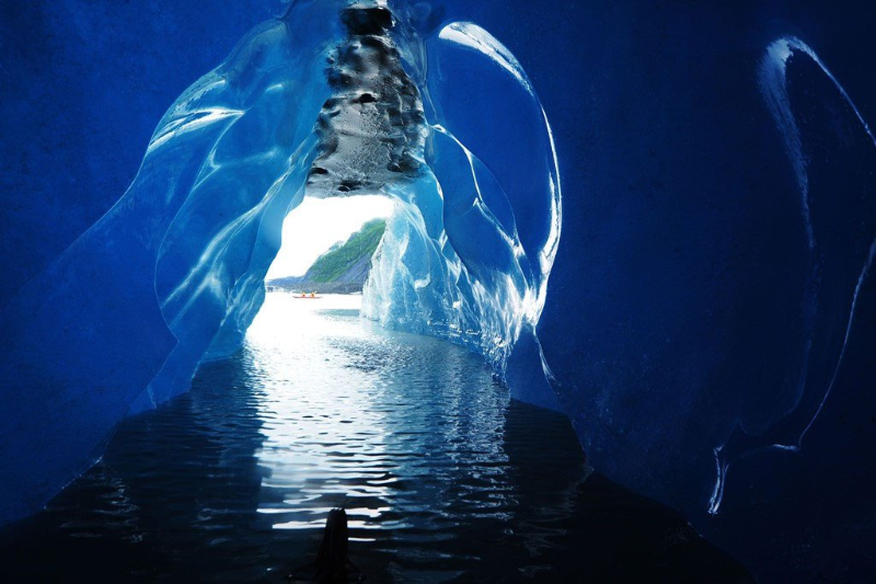 Hang động băng ở Valdez