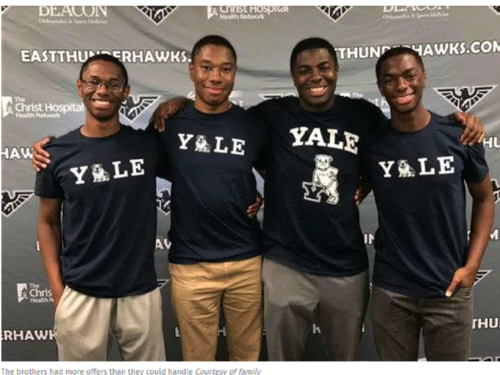 Anh em sinh 4 nổi tiếng nước Mỹ chọn Đại học Yale - ảnh 1