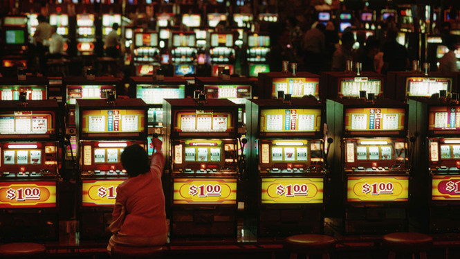 Hệ thống máy đánh bạc trong một casino ở Las Vegas  /// Ảnh: AFP