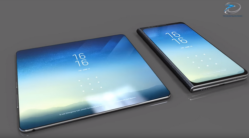 Thêm thông tin về smartphone màn hình gập sắp ra mắt của Samsung: gấp mở như cuốn sổ, màn hình chính 7.3 inch, màn hình phụ 4.6 inch - Ảnh 1.
