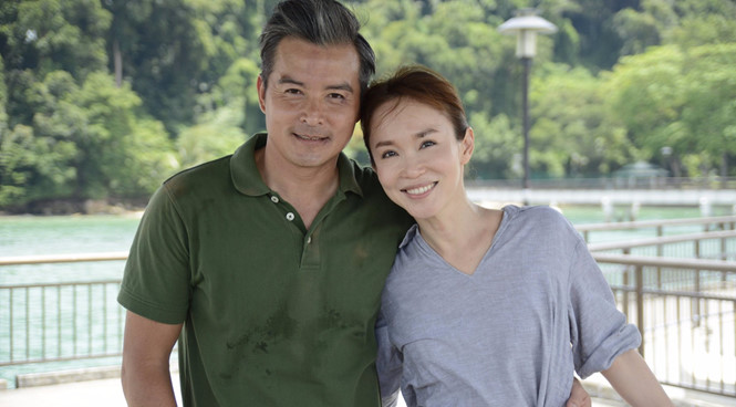 Quốc bảo Singapore hạn chế công việc để dành thời gian chăm sóc con trai. Việc đóng chung phim với chồng cho thấy sức hút của kịch bản Kẻ thế vai /// Ảnh chụp màn hình QQ