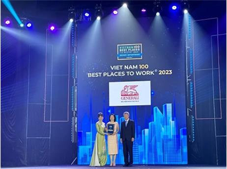 Generali Việt Nam được vinh danh trong Top “Nơi làm việc tốt nhất Việt Nam 2023”