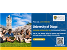Đại học Otago công bố chương trình học bổng hiệu trưởng dành cho sinh viên quốc tế