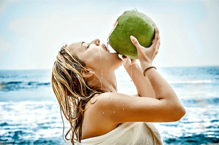Nước dừa giúp giảm cân 