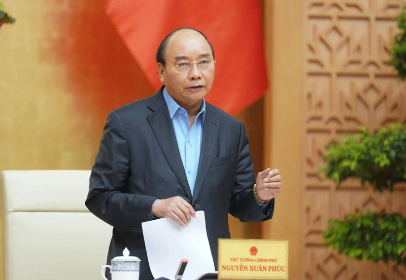Thủ tướng Nguyễn Xuân Phúc phát biểu tại cuộc họp chiều 3.4 /// Ảnh: Quang Hiếu