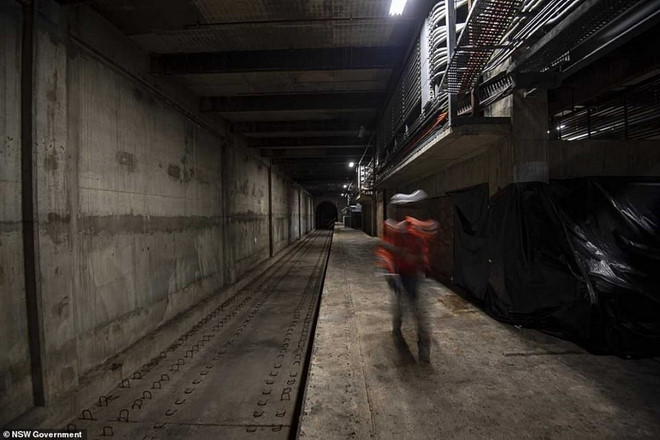 Bên dưới sân ga bị bỏ hoang ở Sydney, nơi bị cho là có ma ám /// Ảnh chụp màn hình Daily Mail