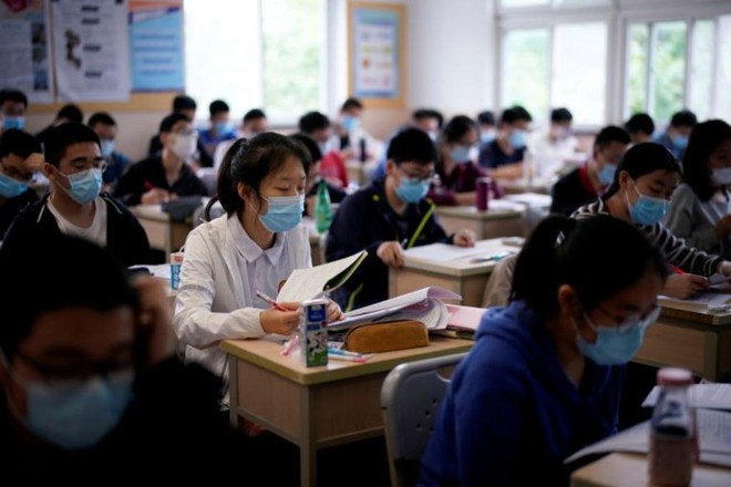 Một lớp học ở Thượng Hải sau Covid-19 /// Reuters
