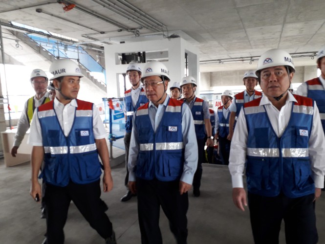 Phó Thủ tướng Phạm Bình Minh thị sát tuyến metro số 1,gỡ vướng các dự án vốn ODA - ảnh 1