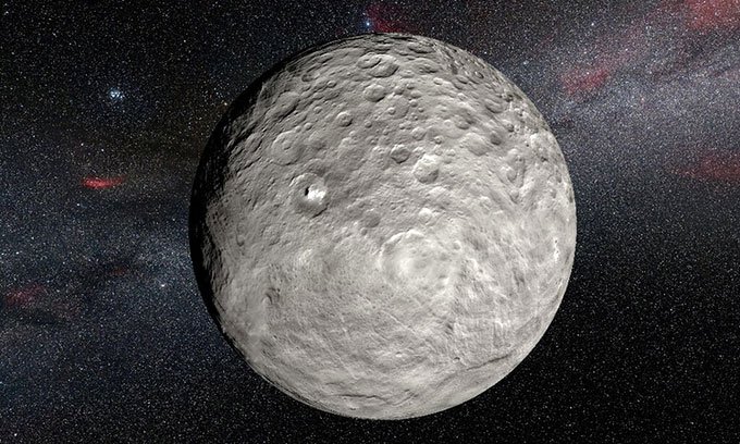 Hành tinh lùn Ceres là vật thể lớn nhất trong vành đai tiểu hành tinh.