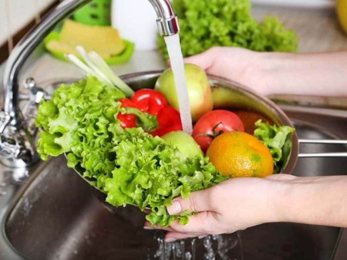 50°C là nhiệt độ nước tốt nhất để rửa rau, củ, trái cây.