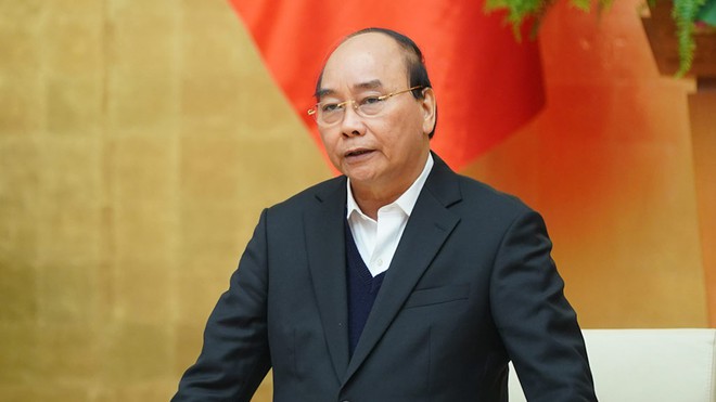 Thủ tướng Nguyễn Xuân Phúc phát biểu mở đầu cuộc họp /// Ảnh Quang Hiếu