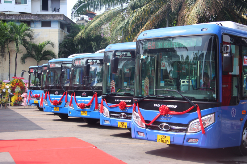 TP.HCM: 42 xe buýt chất lượng cao được đưa vào hoạt động tại 3 tuyến xe buýt - ảnh 1