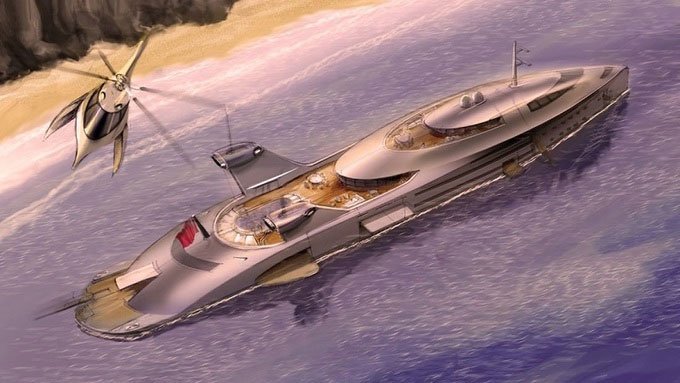 Thiết kế của mẫu du thuyền Cobra.