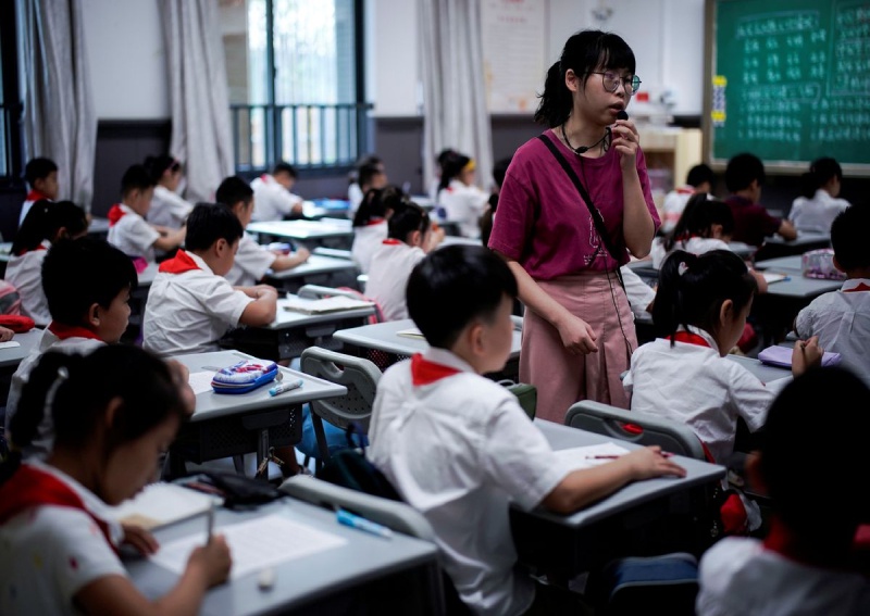 Một lớp tiểu học tại Trung Quốc /// Reuters