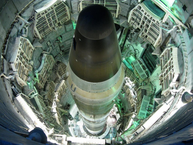 Một tên lửa có thể trang bị đầu đạn hạt nhân của Mỹ /// Bộ Quốc phòng Mỹ