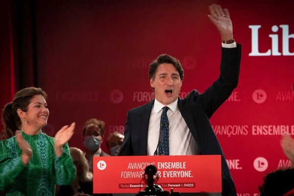 Thủ tướng Canada tái đắc cử lần ba