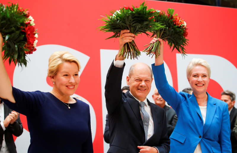 Lãnh đạo SDP ăn mừng chiến thắng /// Ảnh: Reuters