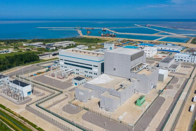 Nhà máy điện hạt nhân Shidaowan trên vịnh Shidao ở tỉnh Sơn Đông, Trung Quốc