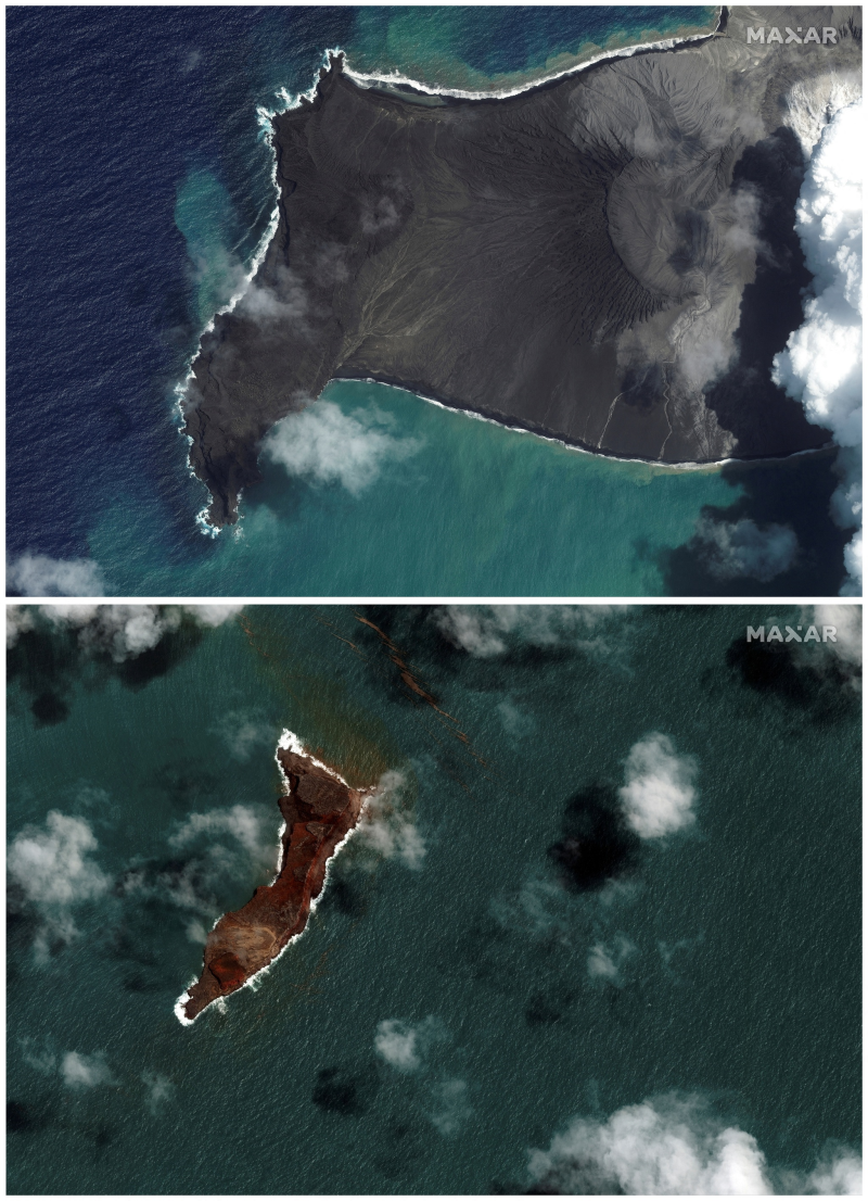 Tonga bị tàn phá nặng nề bởi núi lửa, sóng thần - ảnh 1