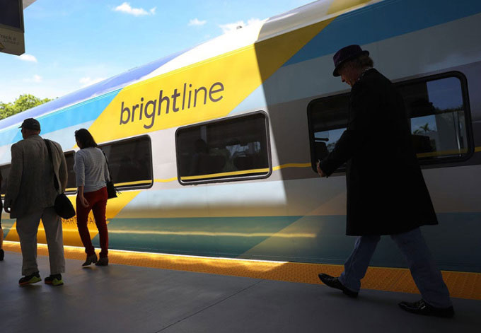 Dự án đường sắt cao tốc mới mang tên Brightline West. 