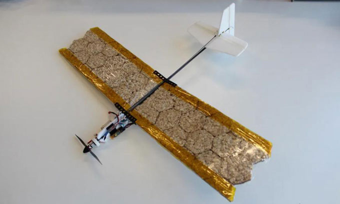  Mẫu drone với đôi cánh làm bằng bánh gạo. 