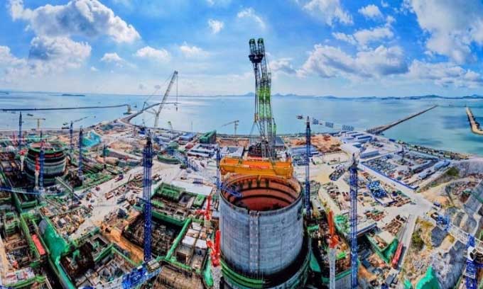  Nhà máy điện hạt nhân Hualong One đang được xây dựng ở Chương Châu. 