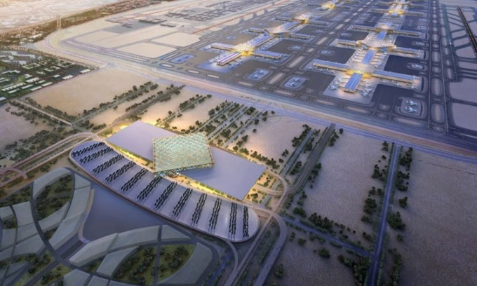Dubai lần đầu tiên thông báo kế hoạch mở rộng Al Maktoum thành sân bay lớn nhất thế giới